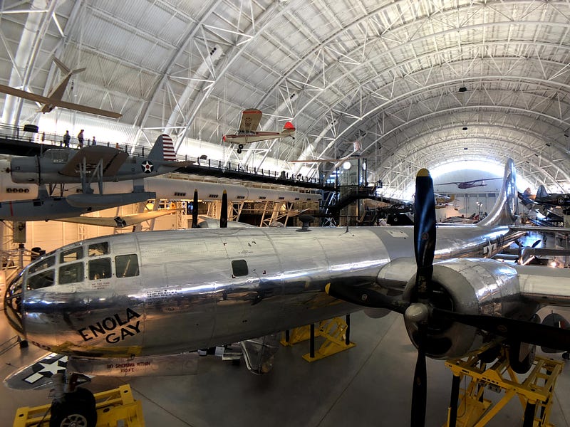 The Enola Gay B29 that dropped an atomic bomb on Hiroshima, Japan